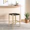 Hello Honey® Fernway 25" Solid Wood and Woven Rope Counter Height Stool